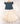 Chanderi Navy Blue Gold Butti Cold Shoulder Blouse with Embroidered Ghagra with Dupatta