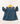 Chanderi Navy Blue Gold Butti Cold Shoulder Blouse with Embroidered Ghagra with Dupatta