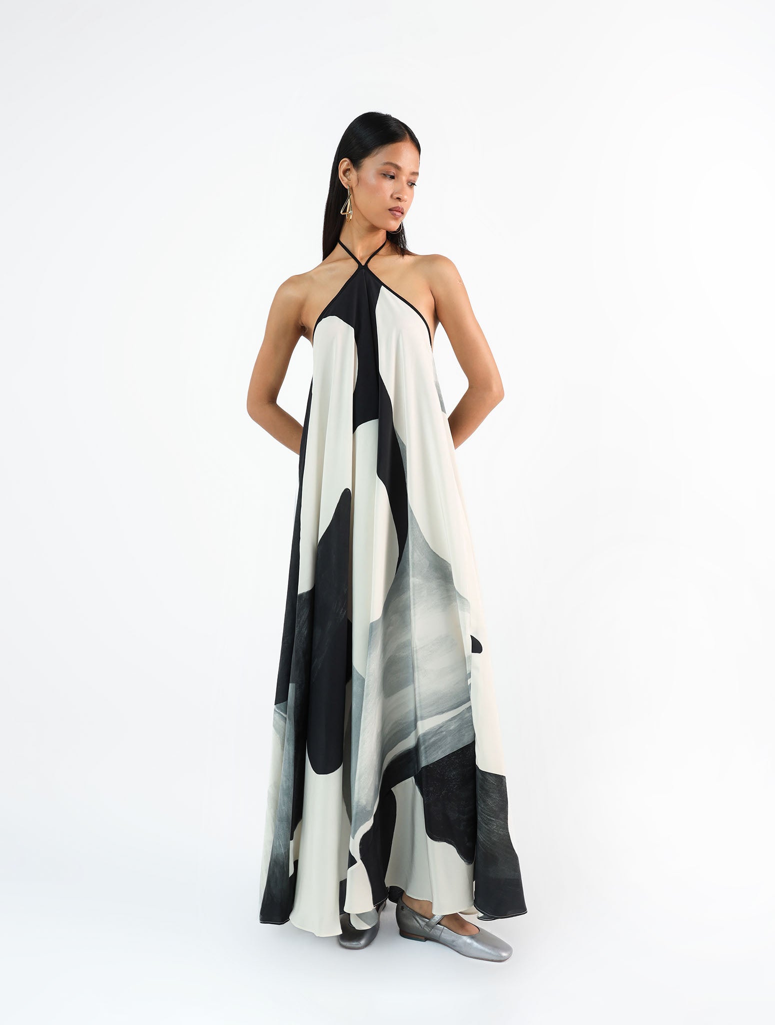 Nima Crepe Halter Dress Nima Crepe Halter Dress