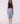 March Blue Linen Pleated Shorts