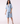 March Blue Linen Pleated Shorts