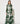 Green and White Abstract Long Dress