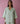 Imri Cuban Collared Jamdani Linen Co-ord Set in Aqua