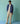 Sorren Hand-Embroidered Border Linen Jacket in Indigo