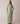 Orta Stripe Linen Bias Sleeveless Dress in Fern