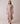 Sola Patchwork Block-Printed Linen Dress in Natural