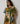 Poppies Panelled Drift Dress in Olive