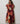 Poppies Panelled Drift Dress in Mulberry