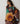 One-Shoulder Poppies Kaftan in Cocoa