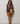 Poppies Abstract Relaxed Dress in Cocoa