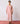 Raya Metallic Linen Wrap Dress in Pink