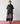 Zaran Cowl Neck Metallic Dress in Charcoal