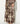 Brown and White Abstract Crinkled Skirt