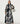 Black and White Abstract Long Dress