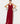 Red and Pink Floral Sleeveless Long Dress