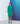 Emerald Green Box Pleat Dress