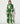 Green and White Abstract Pants