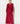 Red and Pink Floral Sleeveless Shirt Dress