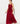 Red and Pink Floral Sleeveless Long Dress