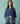 Luma Block-Printed Floral Co-ord Set in Indigo