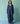 Pera Border Linen Co-ord Set in Indigo