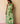 Hibiscus Anaar Gathered Sleeveless Maxi Dress in Green