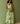Hibiscus Anaar Gathered Sleeveless Maxi Dress in Green