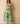 Hibiscus Anaar Smocked Bodice Maxi Dress in Green