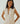 V Neck Vest with Top Stitch Detail In Off White