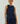 Denim Oval Neck Waistcoat In Blue