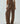 Wide Leg High Waist Box Pleated Pants In Brown