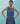 Beli Sleeveless Border Linen Dress in Indigo