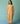 Ora Block-Printed Floral Linen Dress in Apricot