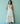Sira Border Linen Floral Wrap Dress in Ivory