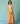 Pera Border Linen Tiered Dress in Apricot