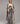 Eggshell Corset with Trench Jacket & Dual Striped Sari Set