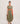 Green Ribbed Scallop Cowl Dress