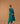 Teal Silk Kaftan Set