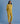 Akavi Pleated Floral Linen Co-ord Set In Ochre