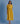 Uniko Pleated Floral Linen Dress In Ochre