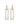 Ivory Enamel Line Hoops