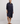 Navy Tuxedo Swarovski Heart Shirt Dress