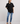 2 Pocket Black Fringe Shirt