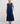 Midnight Blue Big Swarovski Heart Frill Dress