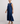 Midnight Blue Big Swarovski Heart Frill Dress
