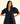 Poplin Midi Dress in Black