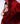 Red Black Stripe Bandhani Cape Dress