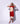 Red Circle Knit Fringed Dress