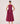 Indika Burgundy Pleated Dress