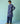 Farhan Block-Printed Floral Kurta Set in Indigo